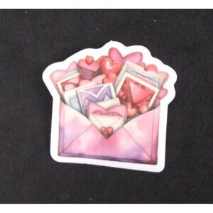 10/$10 Valentines Cards & Hearts Valentine's Day Sticker 1.5" (AX)